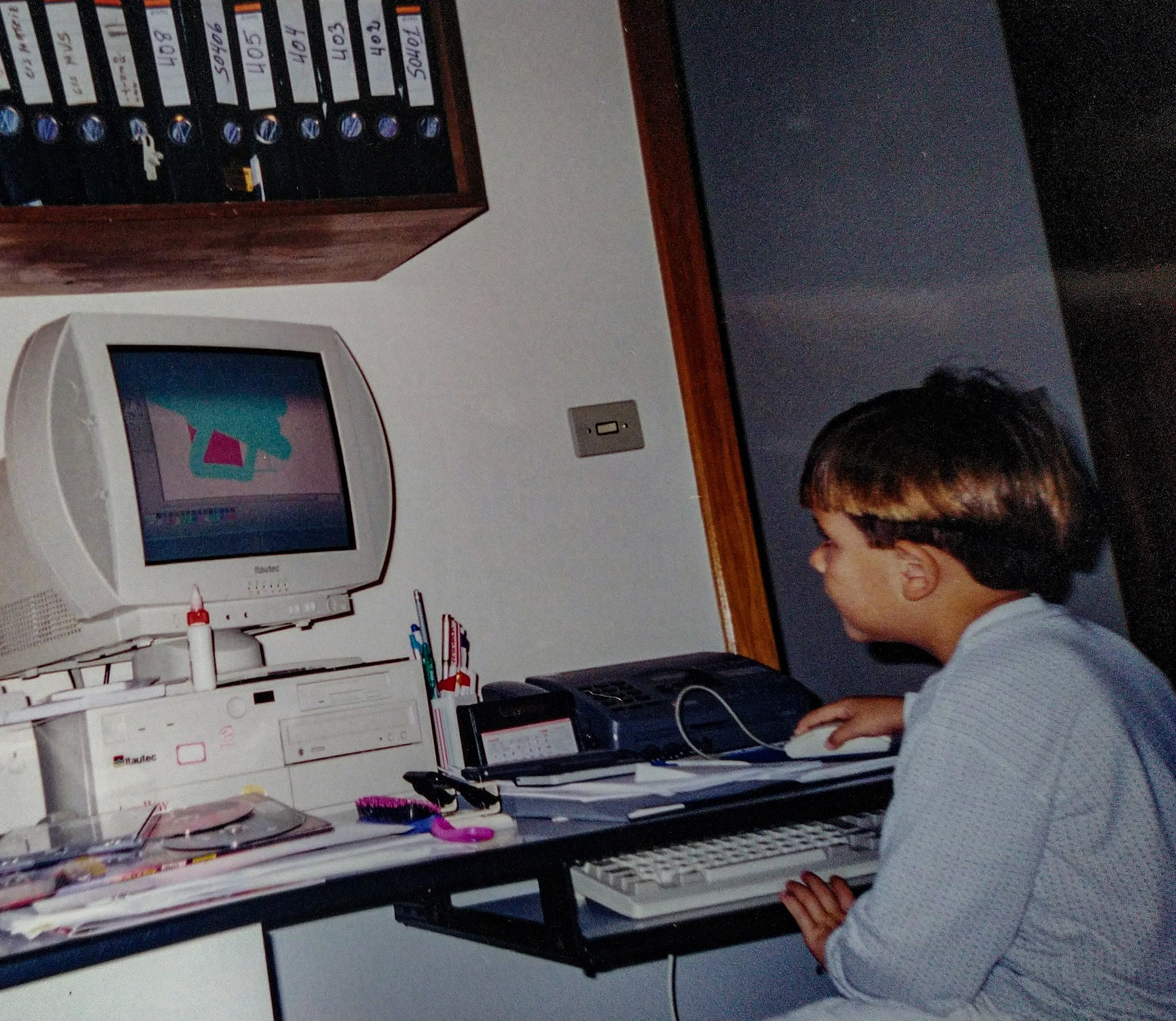 myself as kid on the computer